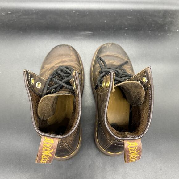 Dr Martens Crazy Horse Boots Mens Size 4 Distressed Leather 1460 Doc Martens - Picture 6 of 8